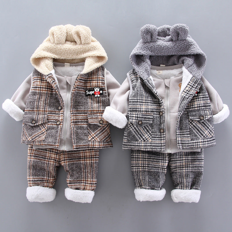 Winter Korean baby boy suit