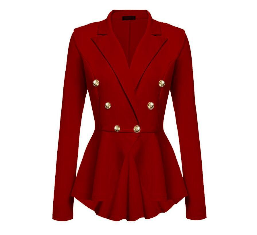 Fashion Slim Fit Women Blazer Jackets Womens White Ladies Blazer Office Lady Jacket Elegant Female Solid Button Plus Size