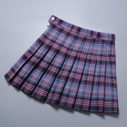 New Women's Plaid Pleated Skirt Skirt Women