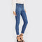 SHEIN Pearl Beaded Foul Jeans Casual Jeans Women Skinny Jeans Autumn Women Zipper High Bleached Waist Pants