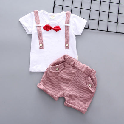 Baby Boy Summer Short Sleeve Suit Boy Shorts