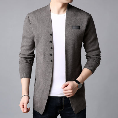 Autumn Cardigan Men Casual Knitted Cotton Wool Sweater