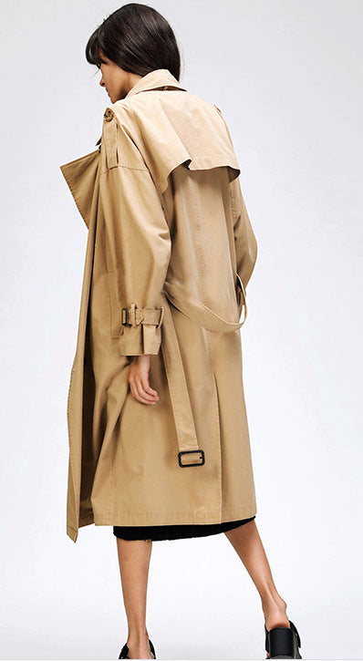 Cotton washed trench coat