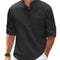 Men's Casual Shirt  Long Sleeve Stand Collar Solid Color Shirt Mens Clothing