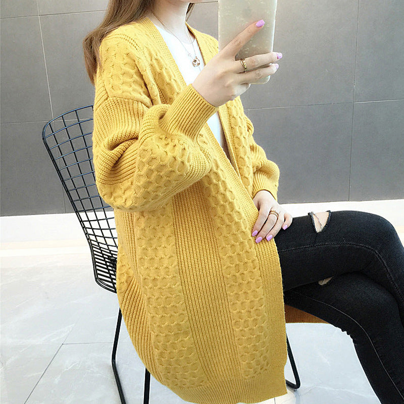 Women's Sweater Knit Cardigan Loose Coat Women