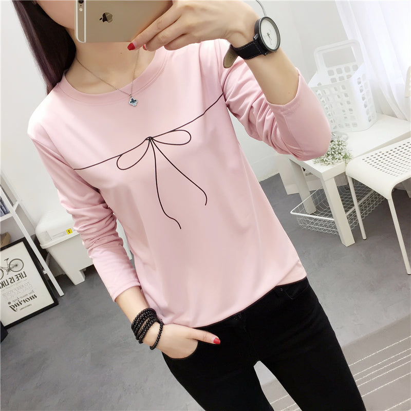 Cotton long-sleeved T-shirt sweatshirt