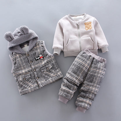 Winter Korean baby boy suit