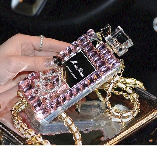 Perfume bottle bow phone case