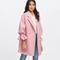 SHEIN Drop Shoulder Pearl Detail Ruffle Cuff Coat Elegant Coats For Women  Long Sleeve Ladies Spring Autumn Coats