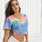 Women's printed T-shirt tops women