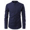 Men Shirts Korean Men Slim Long Sleeve Dress Shirt