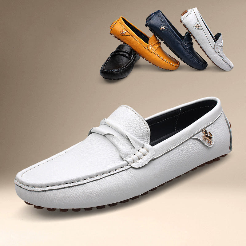 Mens Fashion Casual Head Leather Shoes