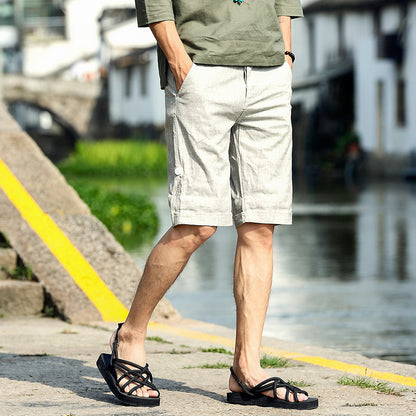 New linen shorts men