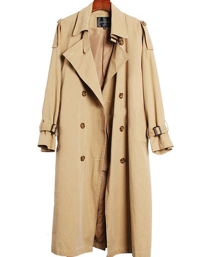 Cotton washed trench coat