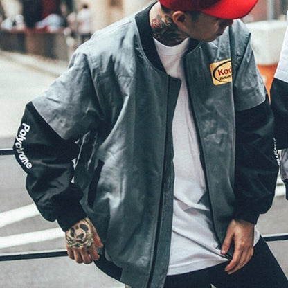 Hip Hop Style Jacket Men Women Streetwear Print Baseball Jackets