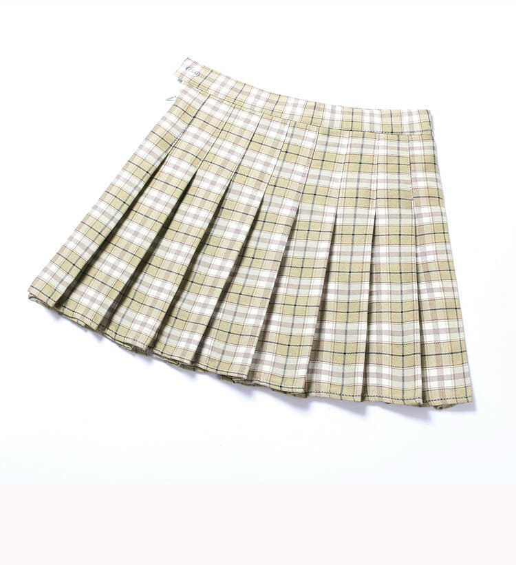 New Women's Plaid Pleated Skirt Skirt Women