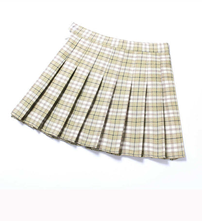 New Women's Plaid Pleated Skirt Skirt Women