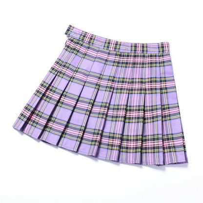 New Women's Plaid Pleated Skirt Skirt Women