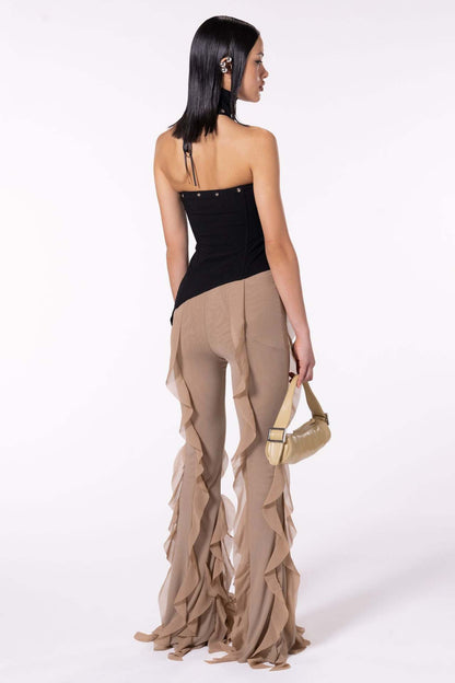 Ear Flying Pants Slim-fit Micro Flared Pants Women