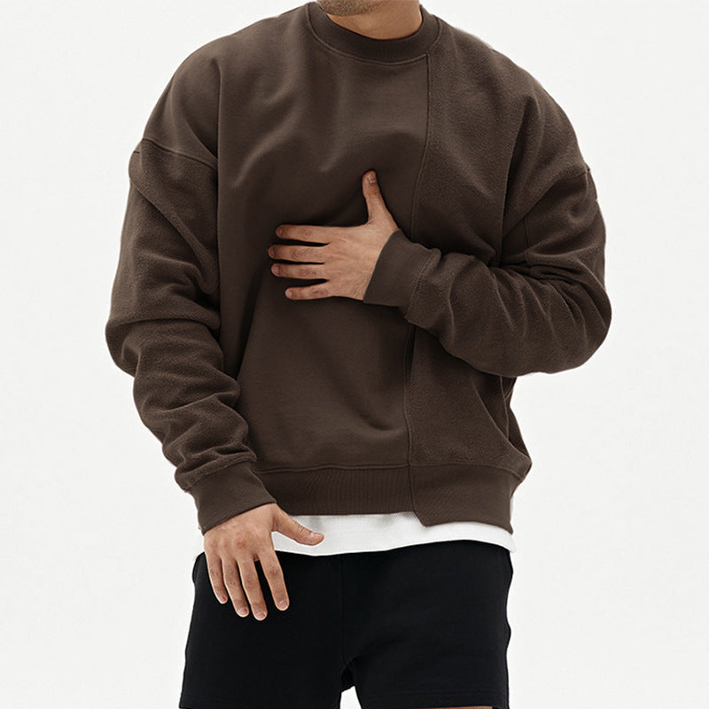 Pullover Round Neck Sweater Loose Men Clothes