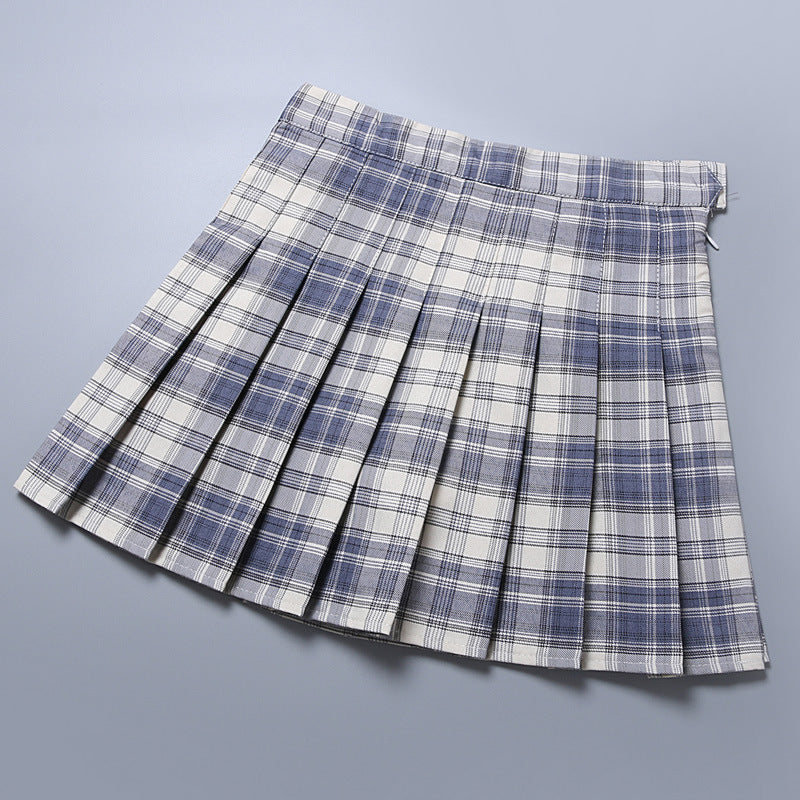 New Women's Plaid Pleated Skirt Skirt Women