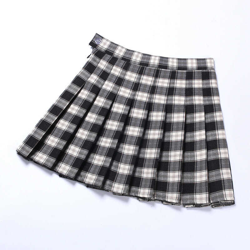 New Women's Plaid Pleated Skirt Skirt Women