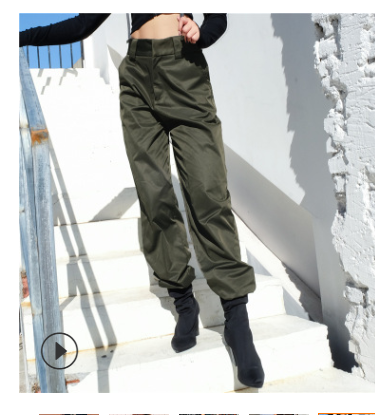 High-Rise Cargo Pants