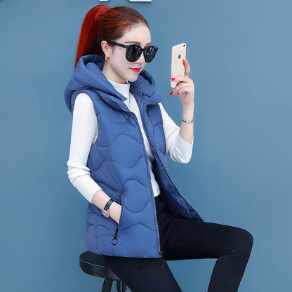 Women's Cotton Waistcoat Korean Short Waistcoat Waistcoat Keeps Warm