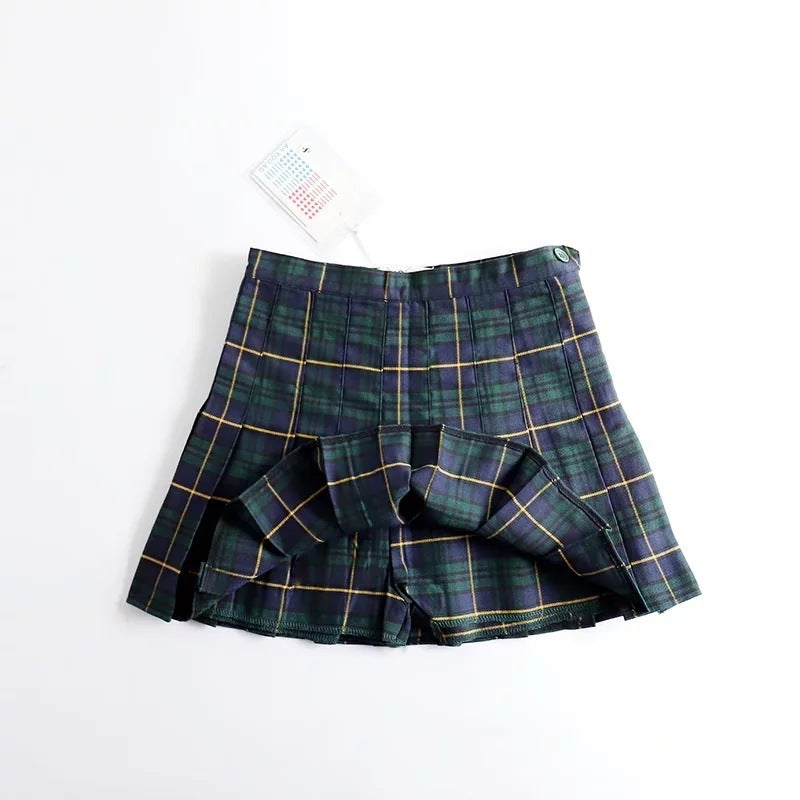 New Women's Plaid Pleated Skirt Skirt Women