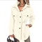 Casual Solid Color Lapel Tie Trench Coat Jacket