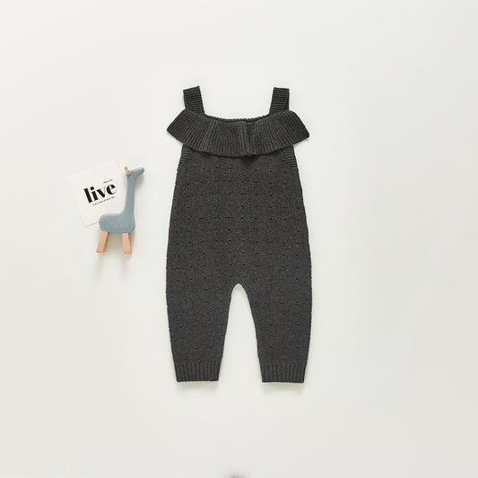 Baby Girl Knitted Woolen Jumpsuit Cotton Clothes Romper