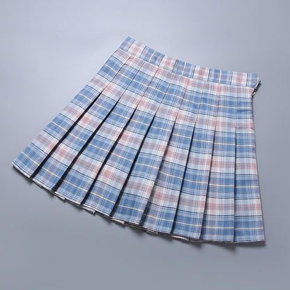 New Women's Plaid Pleated Skirt Skirt Women