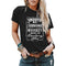 Ladies Blouse Letter Printing Round Neck Short-sleeved T-Shirt Women