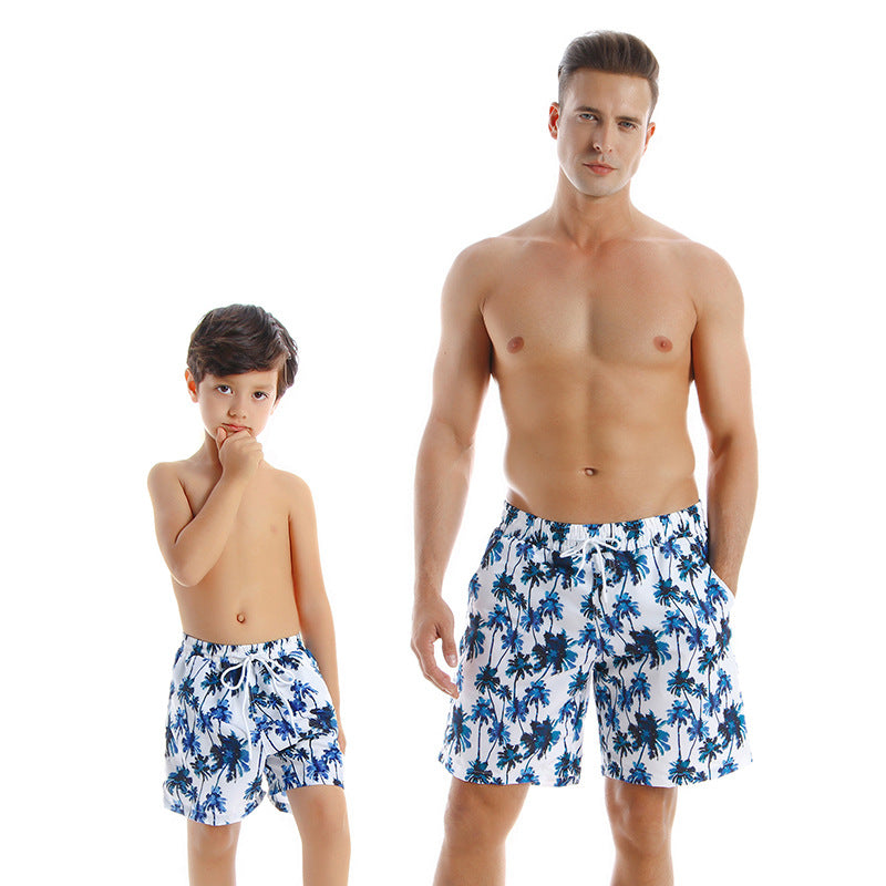 New Style Parent Child Swimwear Quick Drying Beach Pants