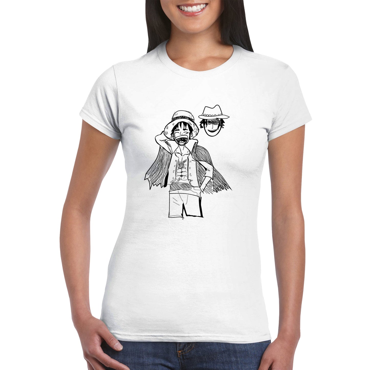 Jeremy Design Drawing Classic Womens Crewneck T-shirt