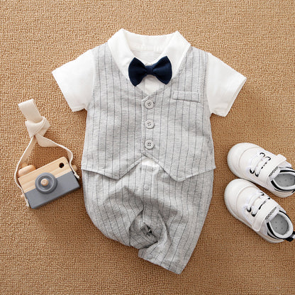 Baby Boy Gentleman Jumpsuit Baby Autumn Clothing