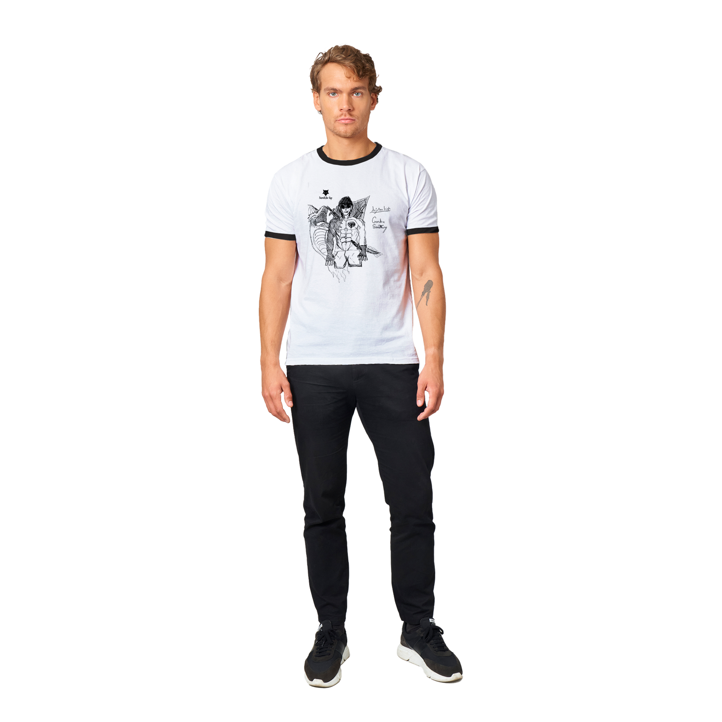 Jeremy drawings  Unisex Ringer T-shirt