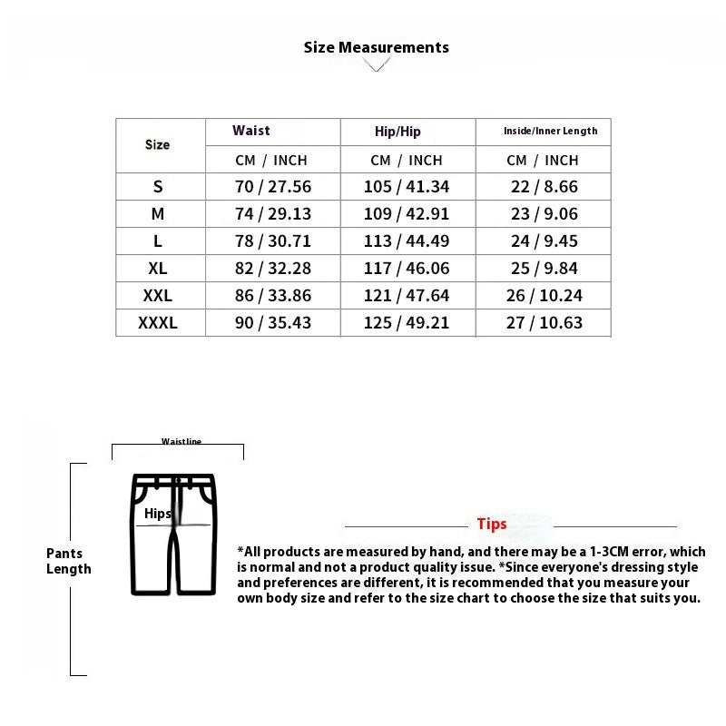 Multi-pocket Men's Shorts Cotton Fifth Workwear Sports Loose Straight-leg Pants