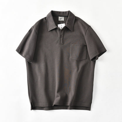 Cotton Loose Silhouette Casual Polo Shirt Men