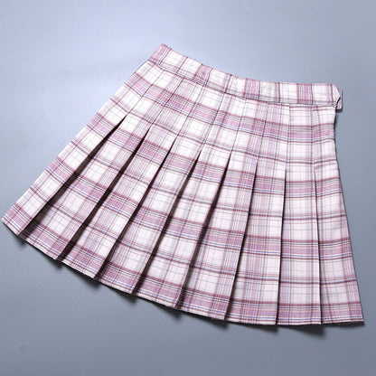 New Women's Plaid Pleated Skirt Skirt Women