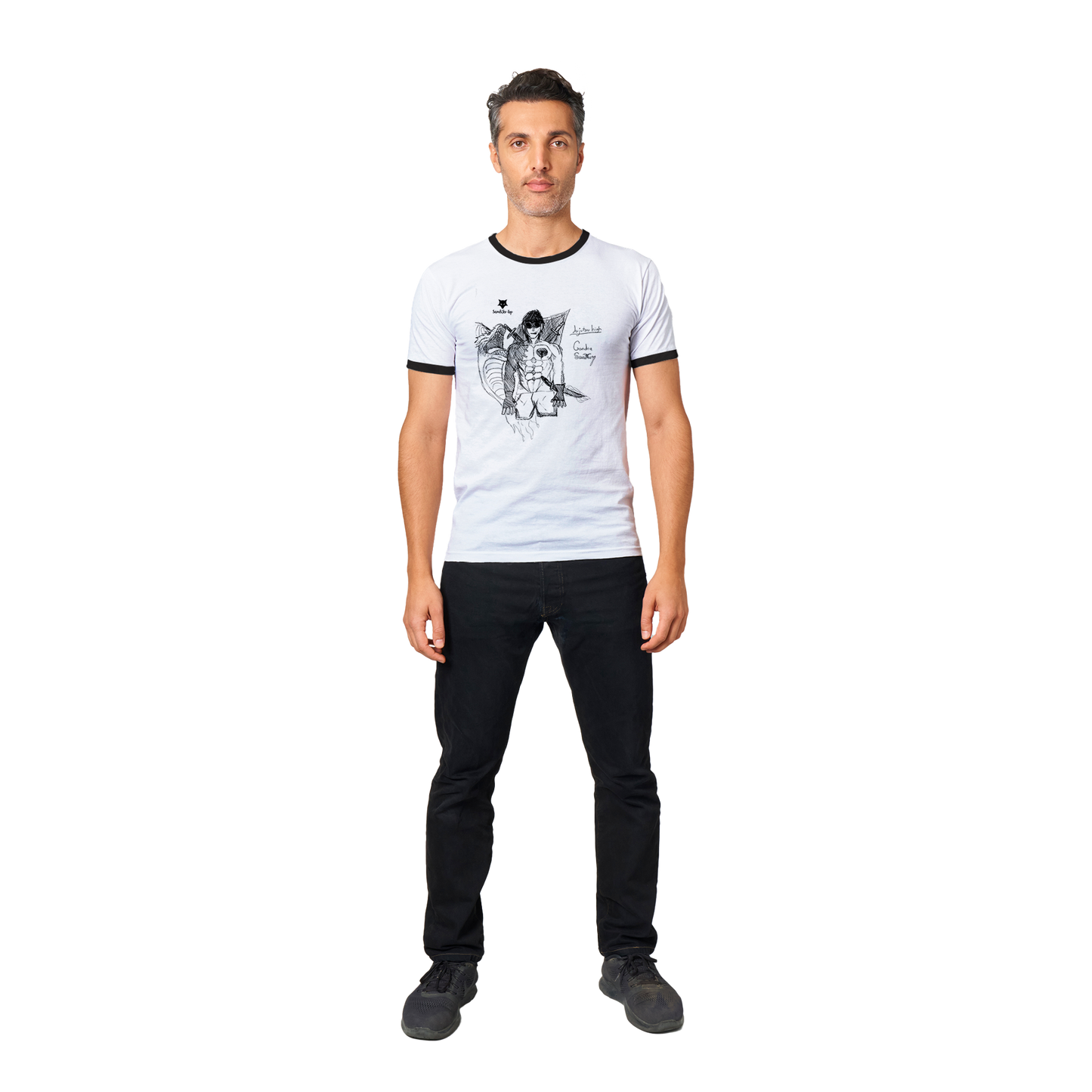 Jeremy drawings  Unisex Ringer T-shirt