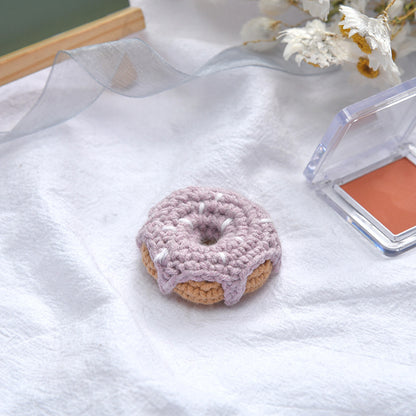 Japanese New Woolen Knitting Donuts Girl Hair Accessories Scarf Diy Decoration Accessories