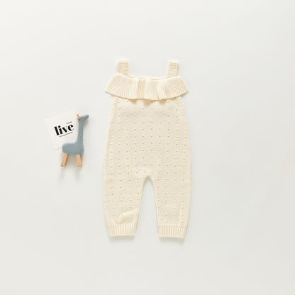 Baby Girl Knitted Woolen Jumpsuit Cotton Clothes Romper